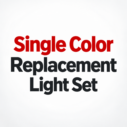 Replacement Single Color LED Light Sign Light Set with Cord & Light - LED Gift Works