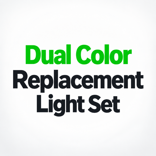 Replacement Dual Color LED Light Sign Light Set with Cord, Switch & Light - LED Gift Works