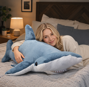 Large Stuffed Animal Hammerhead Shark Whale Plush Toy - LED Gift Works