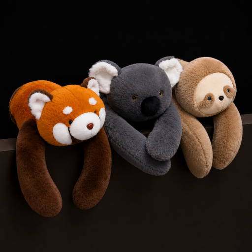 Big Stuffed Animal Koala Red Panda Sloth Long Arm Plushie - LED Gift Works