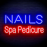 Nails Spa Pedicure Ultra-Bright LED Sign with Remote (Neon-Style, LED Technology) - LED Gift Works