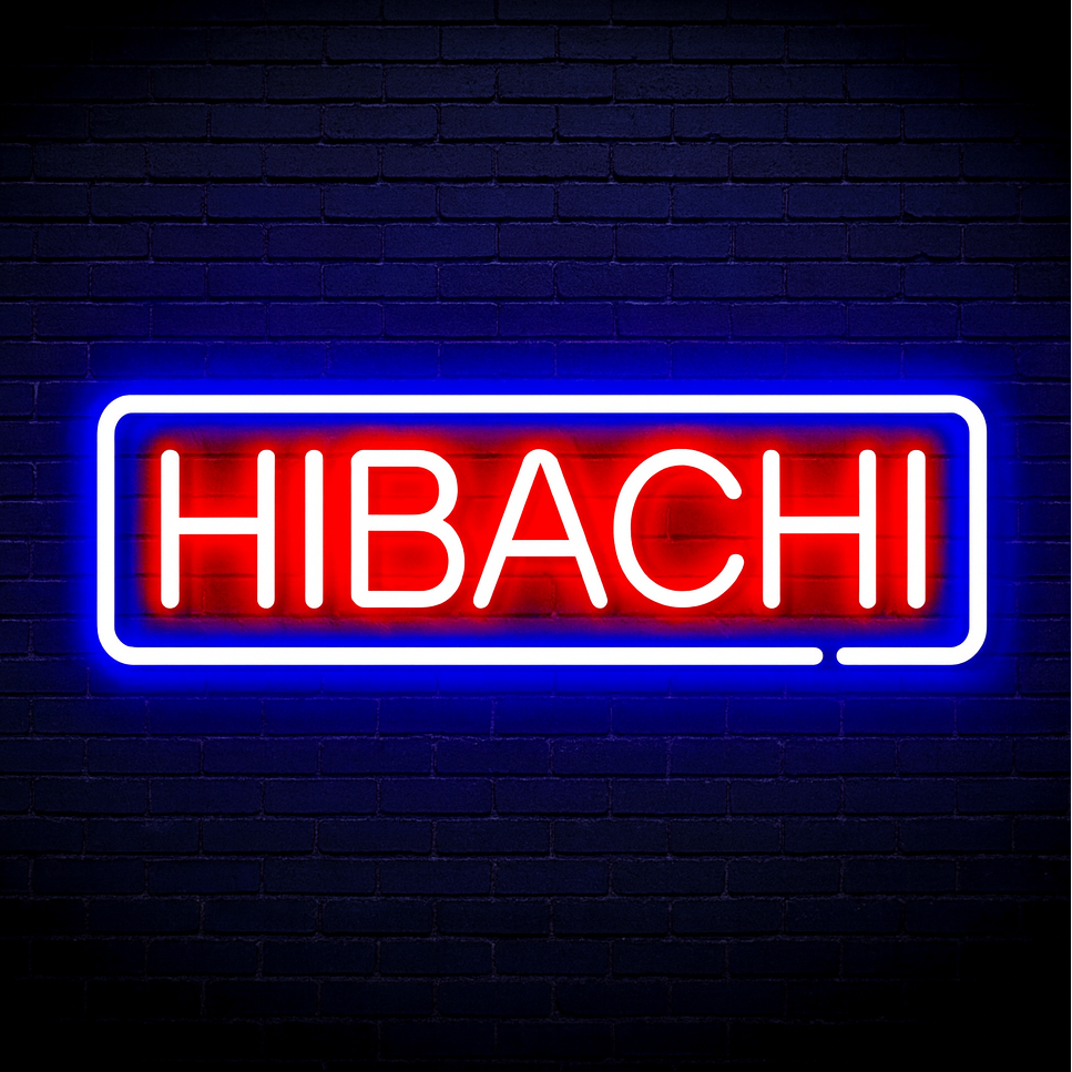 16" Japanese Food Hibachi Flex Silicone LED Sign (Neon-Style, LED Technology) - LED Gift Works