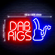 Head Shop Dab Rigs Flex Silicone LED Sign (Neon-Style, LED Technology) - LED Gift Works
