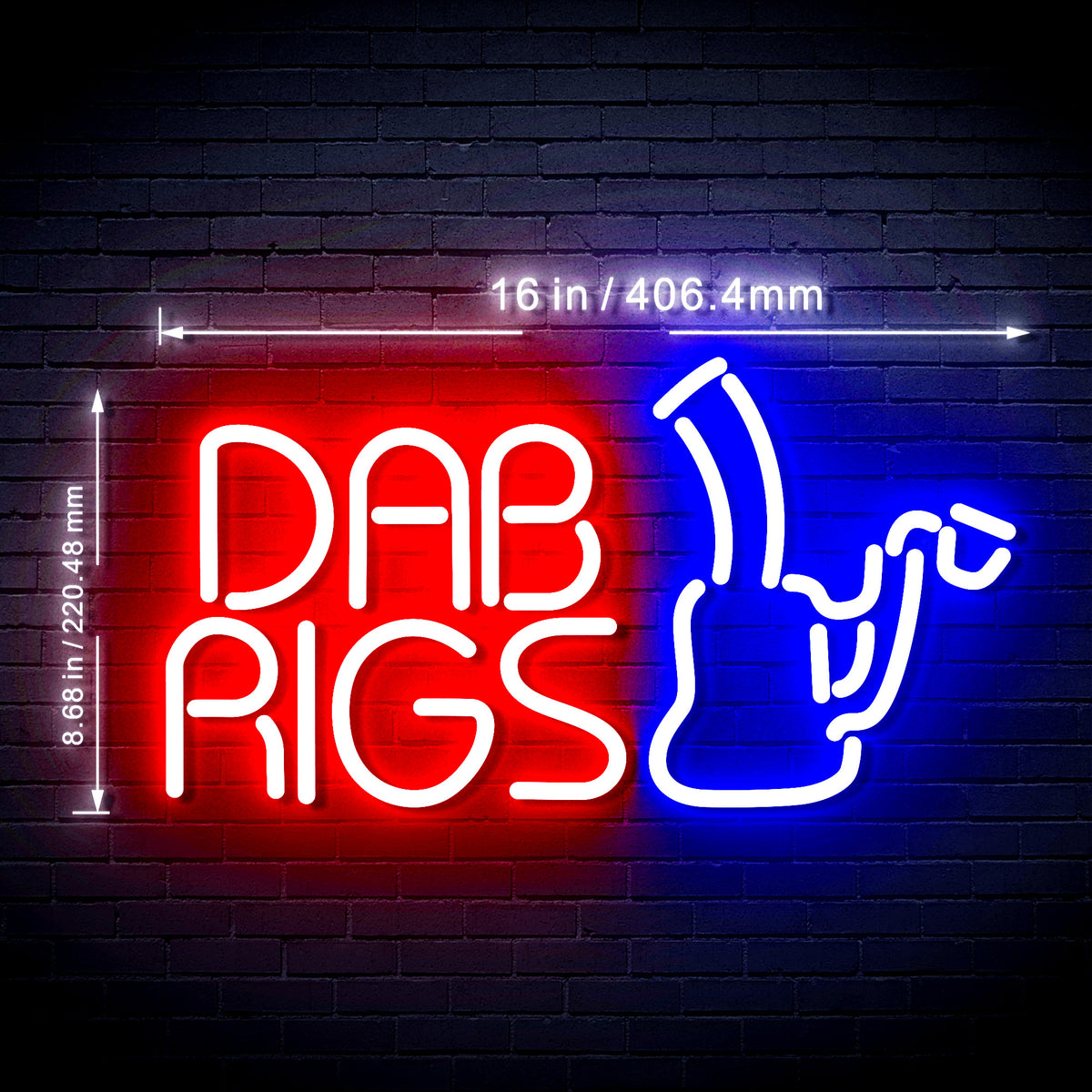 Head Shop Dab Rigs Flex Silicone LED Sign (Neon-Style, LED Technology ...