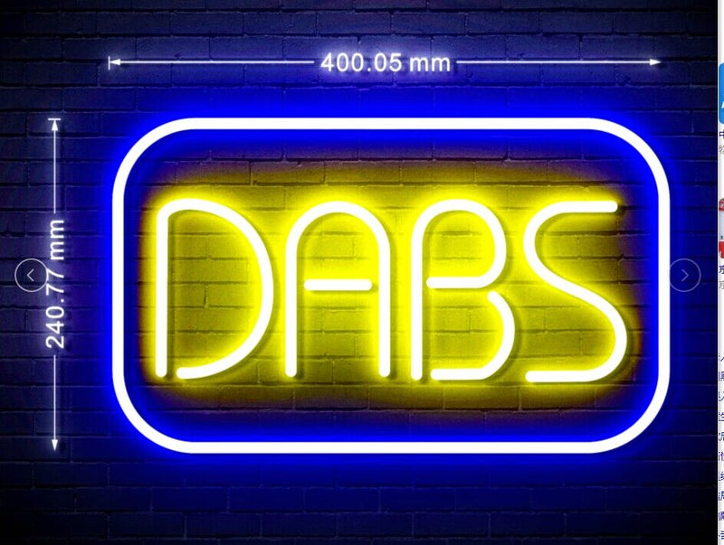 Medical Marijuana Dabs Flex Silicone LED Sign (Neon-Style, LED Technology) - LED Gift Works