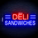 Deli Sandwiches Ultra-Bright LED Sign with Remote (Neon-Style, LED Technology) - Way Up Gifts