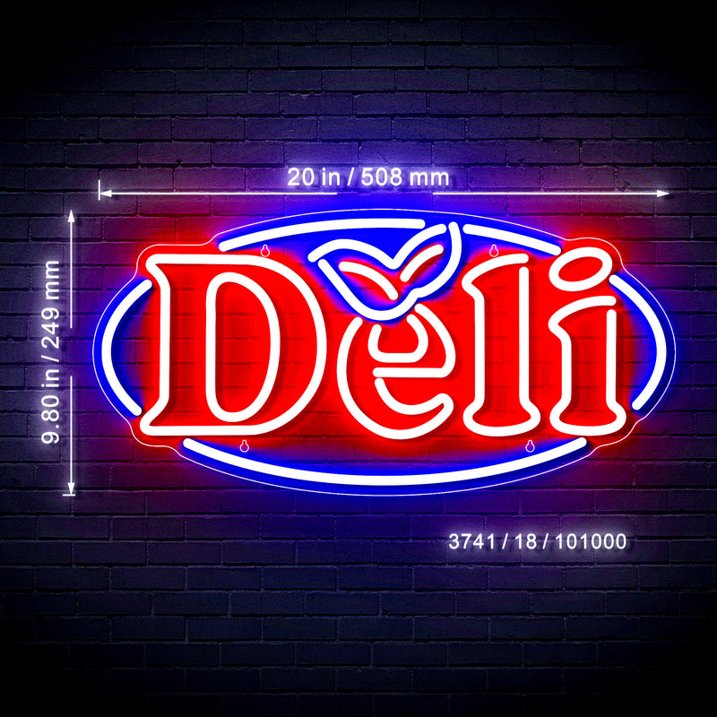 Deli Ultra-Bright LED Sign with Remote (Neon-Style, LED Technology) - LED Gift Works