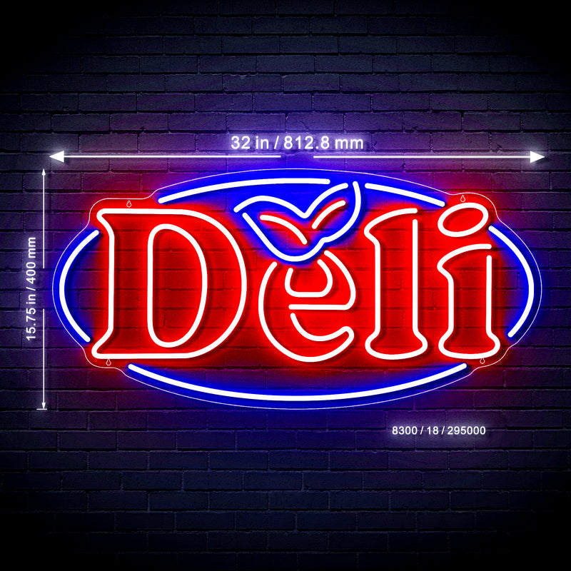 Deli Ultra-Bright LED Sign with Remote (Neon-Style, LED Technology) - LED Gift Works
