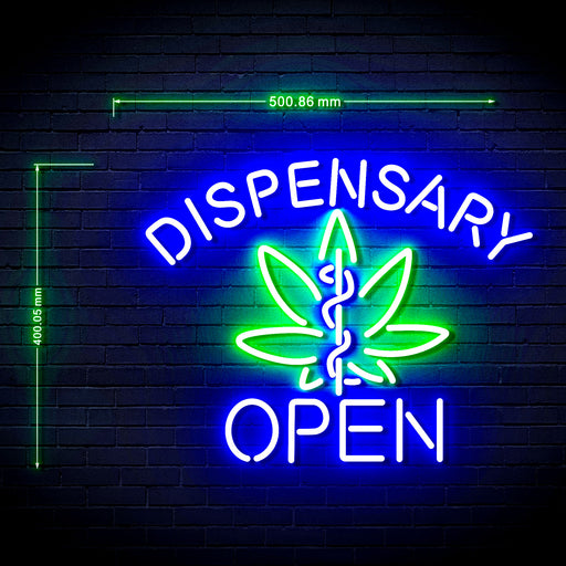Open Medical Marijuana Dispensary Ultra-Bright LED Sign with Remote (Neon-Style, LED Technology) - Way Up Gifts