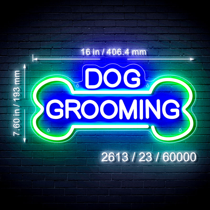 Dog Grooming Flex Silicone LED Sign (Neon-Style, LED Technology) - LED Gift Works