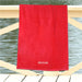 Block Font Custom Name Embroidered Beach Towel - Way Up Gifts