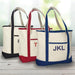 Canvas Tote Bag with Three Initials - Personalized Gift - Way Up Gifts