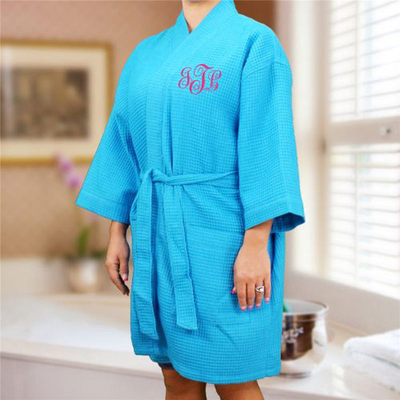 Monogrammed Bridesmaid Robe - Personalized Wedding Day Gift - LED Gift Works