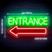 Entrance Left Arrow Ultra-Bright LED Sign with Remote (Neon-Style, LED Technology) - Way Up Gifts