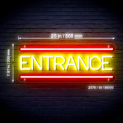 Entrance Ultra-Bright LED Sign with Remote (Neon-Style, LED Technology) - LED Gift Works