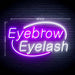Beauty Salon Eyebrow Eyelash Ultra-Bright LED Sign with Remote (Neon-Style, LED Technology) - Way Up Gifts