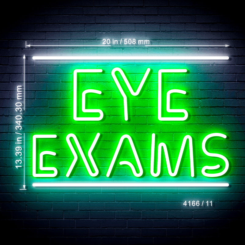 Eye Exams Ultra-Bright LED Sign with Remote (Neon-Style, LED Technology) - LED Gift Works