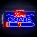 Fine Cigars Ultra-Bright LED Sign with Remote (Neon-Style, LED Technology) - Way Up Gifts