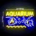 Fish Aquarium Ultra-Bright LED Sign with Remote (Neon-Style, LED Technology) - Way Up Gifts