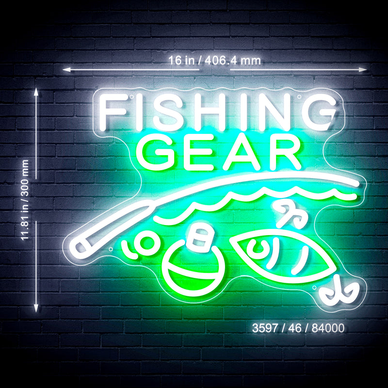 Fishing Gear Flex Silicone LED Sign (Neon-Style, LED Technology) - LED Gift Works