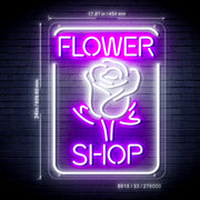 Flower Shop Ultra-Bright LED Sign with Remote (Neon-Style, LED Technology) - LED Gift Works