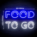 Carry Out Food to Go Ultra-Bright LED Sign with Remote (Neon-Style, LED Technology) - Way Up Gifts