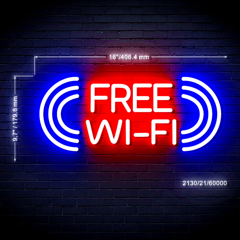 Internet Free Wi-Fi Flex Silicone LED Sign (Neon-Style, LED Technology) - LED Gift Works