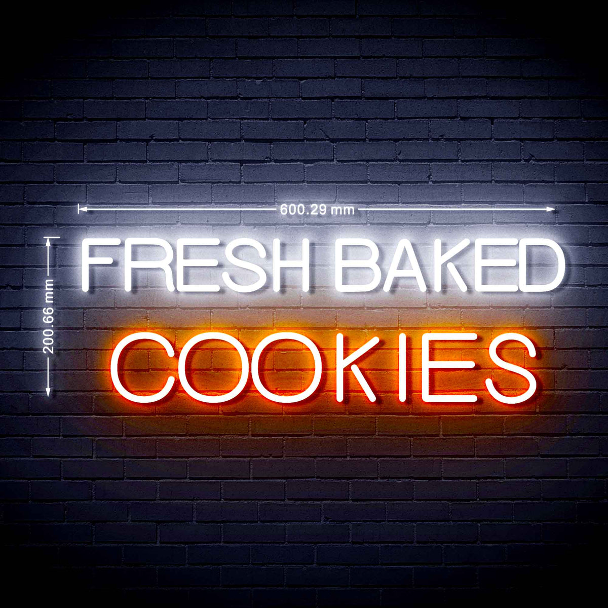 Bakery Fresh Baked Cookies Ultra-Bright LED Sign with Remote (Neon-Sty ...