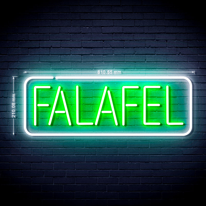 24" Falafel Ultra-Bright LED Sign with Remote (Neon-Style, LED Technology) - LED Gift Works