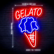 Gelato Ultra-Bright LED Sign with Remote (Neon-Style, LED Technology) - LED Gift Works