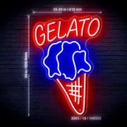 Gelato Ultra-Bright LED Sign with Remote (Neon-Style, LED Technology) - LED Gift Works