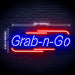 Grab n Go Food Take Away Ultra-Bright LED Sign with Remote (Neon-Style, LED Technology) - Way Up Gifts