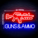 Guns Ammo Ultra-Bright LED Sign with Remote (Neon-Style, LED Technology) - Way Up Gifts