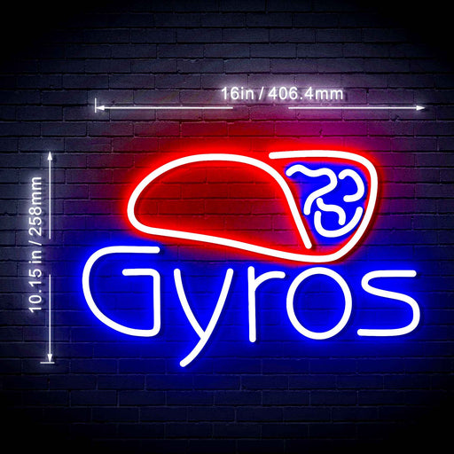 Gyros Flex Silicone LED Sign (Neon-Style, LED Technology) - Way Up Gifts