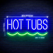 Hot Tubs Ultra-Bright LED Sign with Remote (Neon-Style, LED Technology) - LED Gift Works