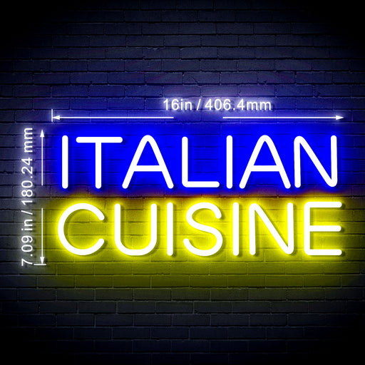 Italian Cuisine Flex Silicone LED Sign (Neon-Style, LED Technology) - Way Up Gifts