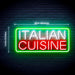 Italian Cuisine 3-Color Ultra-Bright LED Sign with Remote (Neon-Style, LED Technology) - Way Up Gifts