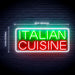Italian Cuisine 3-Color Ultra-Bright LED Sign with Remote (Neon-Style, LED Technology) - Way Up Gifts