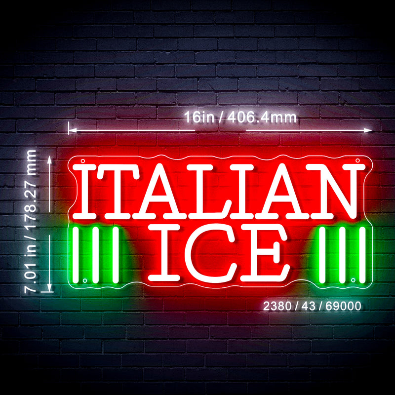 Italian Ice Flex Silicone LED Sign (Neon-Style, LED Technology) - LED Gift Works