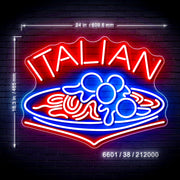 Spaghetti Meatballs Restaurant Italian Food Ultra-Bright LED Sign with Remote (Neon-Style, LED Technology) - LED Gift Works