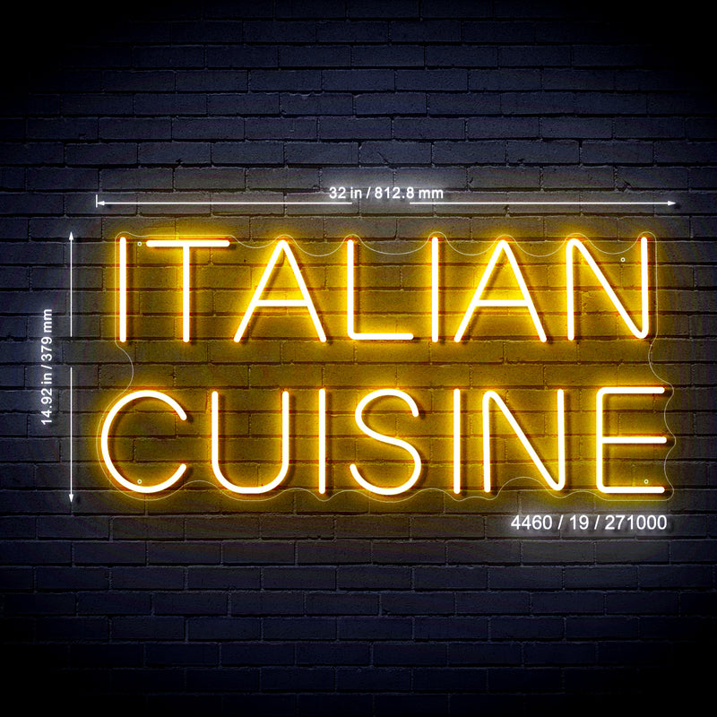Italian Cuisine Ultra-Bright LED Sign with Remote (Neon-Style, LED Technology) - LED Gift Works