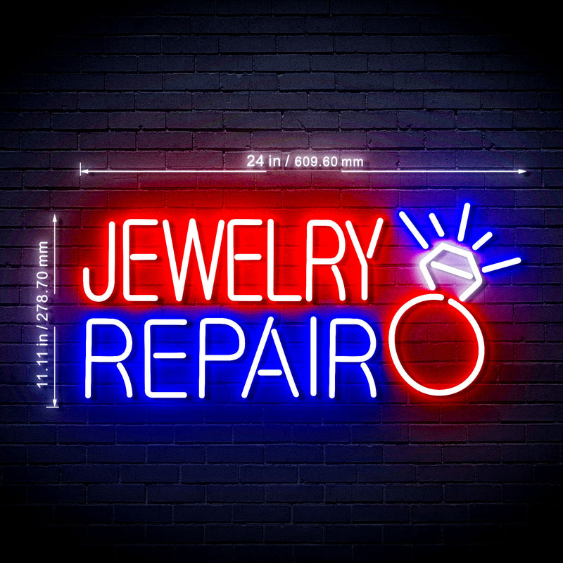 Jewelry Repair Ultra-Bright LED Sign with Remote (Neon-Style, LED Technology) - LED Gift Works