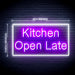 Restaurant Bar Kitchen Open Late Ultra-Bright LED Sign with Remote (Neon-Style, LED Technology) - Way Up Gifts