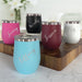 Custom Stemless Wine Tumbler - Engraved Script Name Design - Way Up Gifts