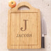 Engraved Initial & Family Name Cutting Board - Personalized Bamboo Board - Way Up Gifts