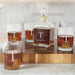 Personalized Decanter Set - Engraved Name with Bold Initial Design - Way Up Gifts