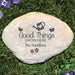 Good Things Grow Here Large Garden Stone - Realistic Resin Design with Hide a Key - Way Up Gifts