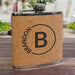 Custom Engraved Cork Flask - Groomsmen Gift with Circle Name Design - Way Up Gifts