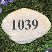 Personalized Address Decorative Garden Stone - Realistic Resin Design with Hide a Key - LED Gift Works
