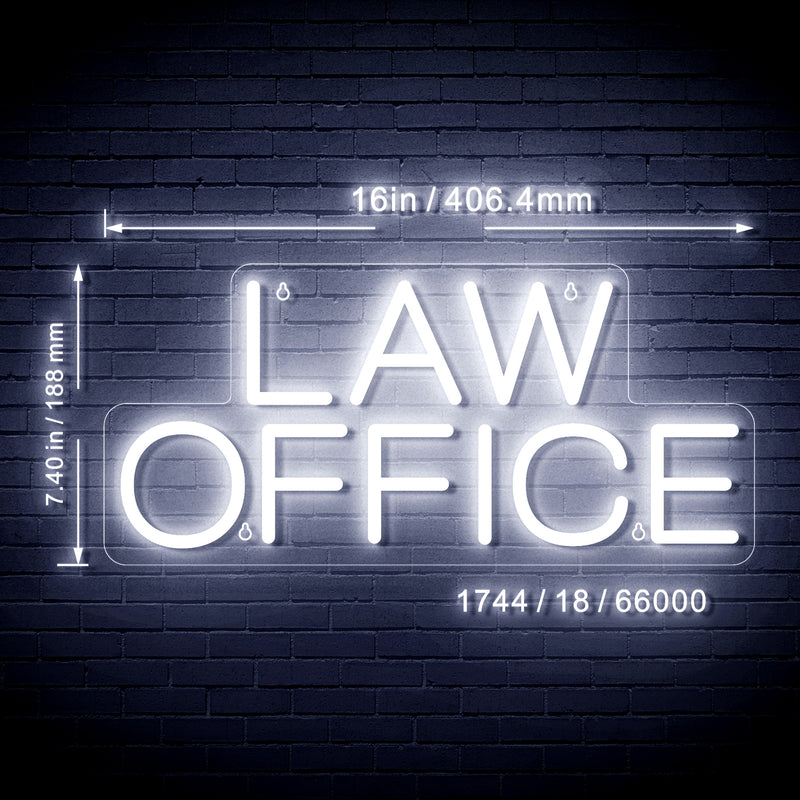 Law Office Flex Silicone LED Sign (Neon-Style, LED Technology) - LED Gift Works